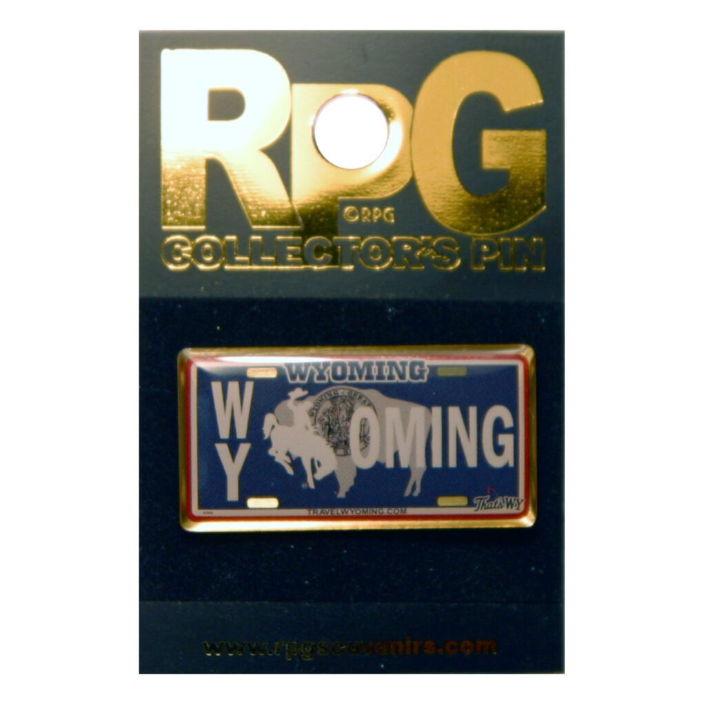 WYOMING STATE LICENSE PLATE HAT TAC