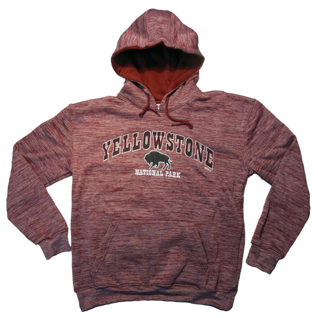 Yellowstone Heathered Maroon Pull Over Hoody