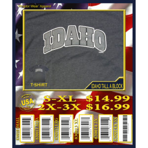Idaho Tall A Block T Shirt
