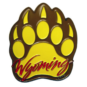Wyoming Bear Paw Metal Magnet