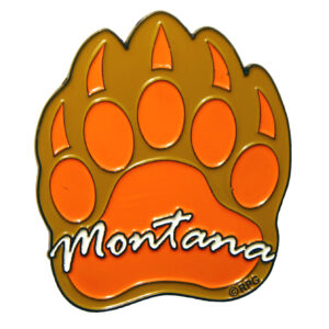 Montana Bear Paw Metal Magnet