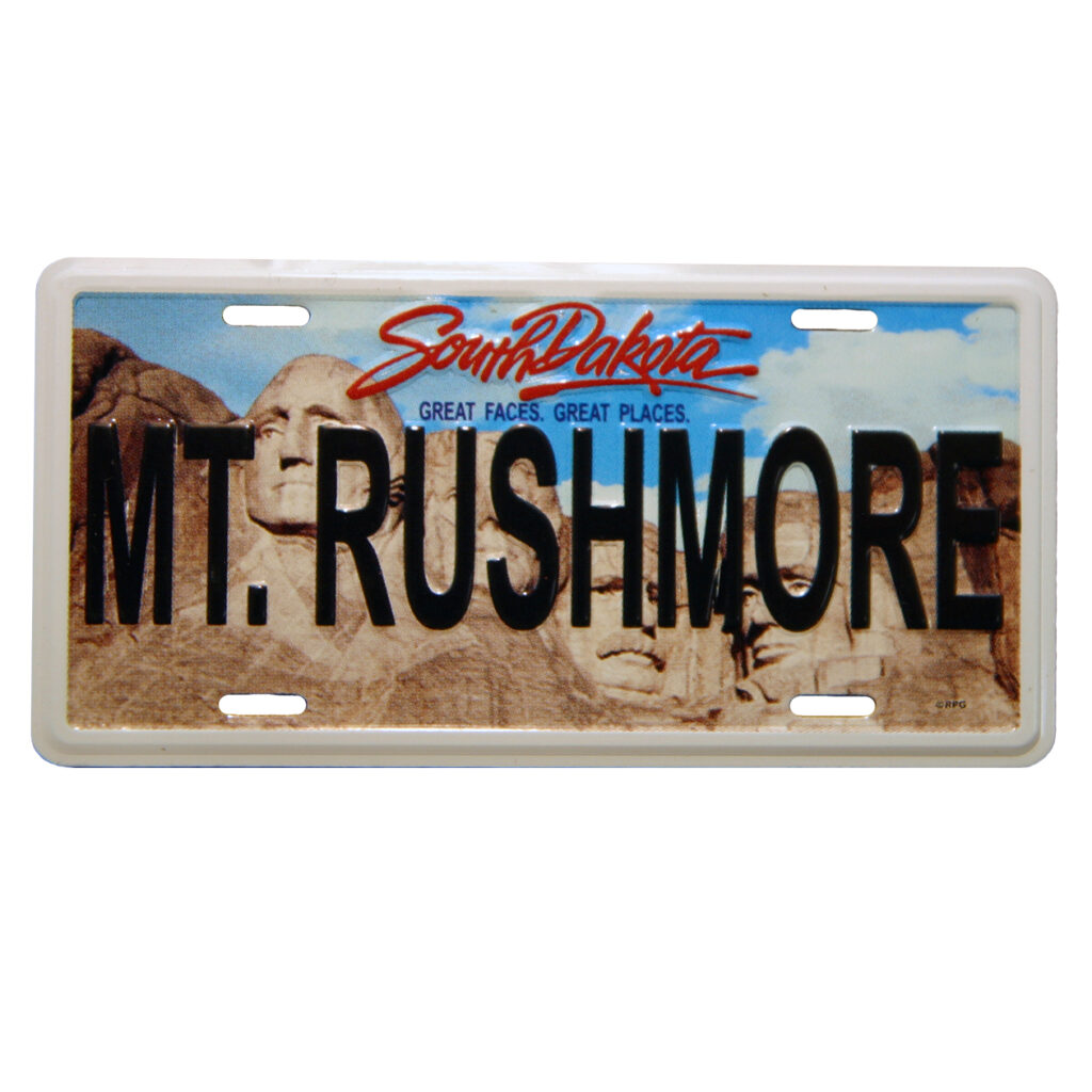 MOUNT RUSHMORE LICENSE PLATE MAGNET