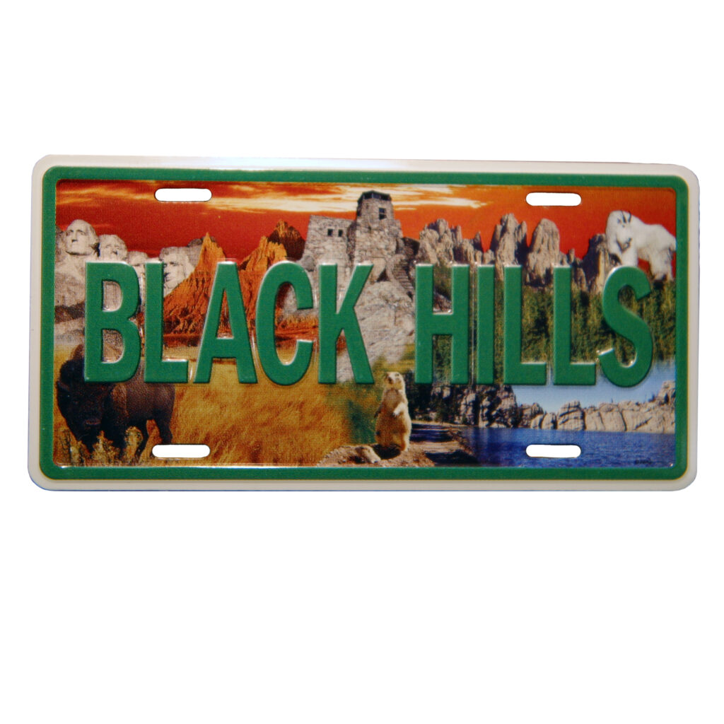 BLACK HILLS LICENSE PLATE MAGNET