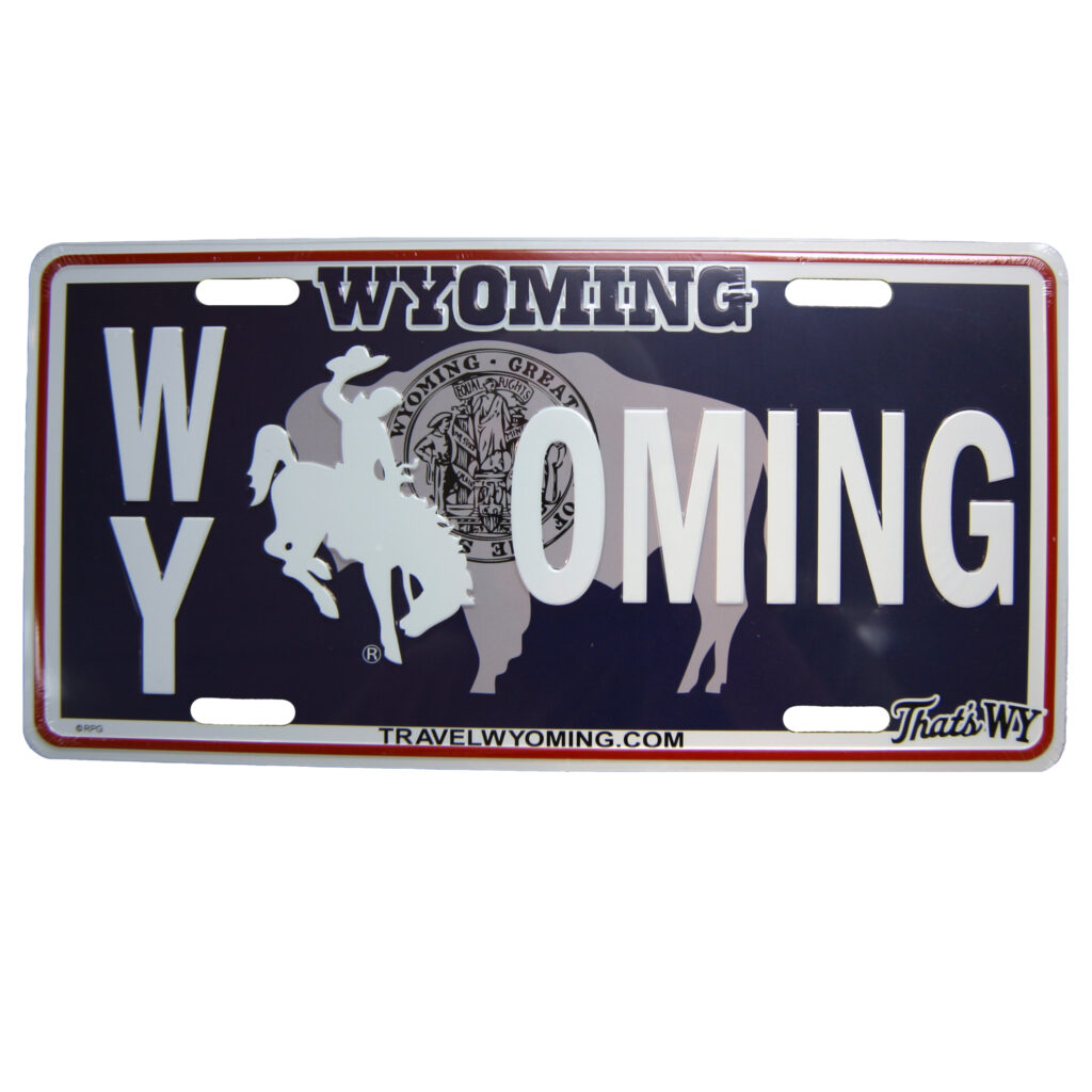 WYOMING LICENSE PLATE