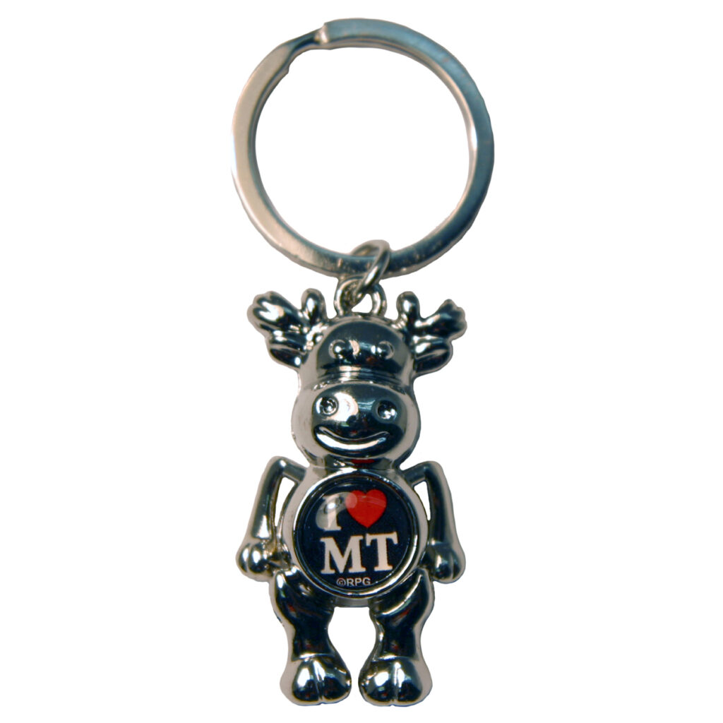 MONTANA DANGLING MOOSE KEYCHAIN