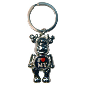 MONTANA DANGLING MOOSE KEYCHAIN