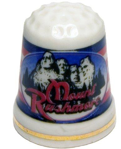 MOUNT RUSHMORE CERAMIC THIMBLE