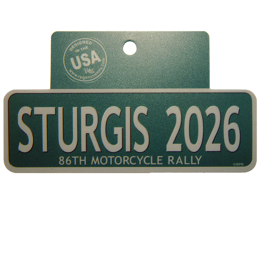 Sturgis Dated Street Sign Sticker