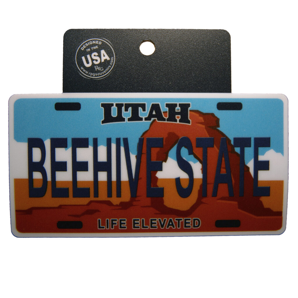 Utah State License Plate Sticker