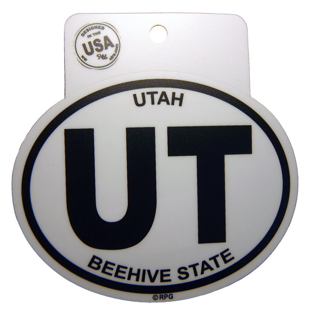 Utah Oval Sticker