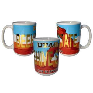 Utah State License Plate Mug