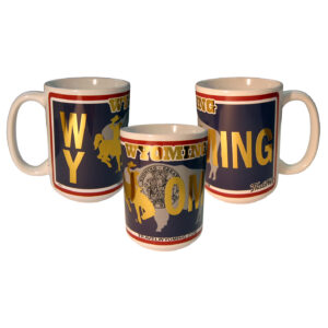 WYOMING STATE LICENSE PLATE MUG