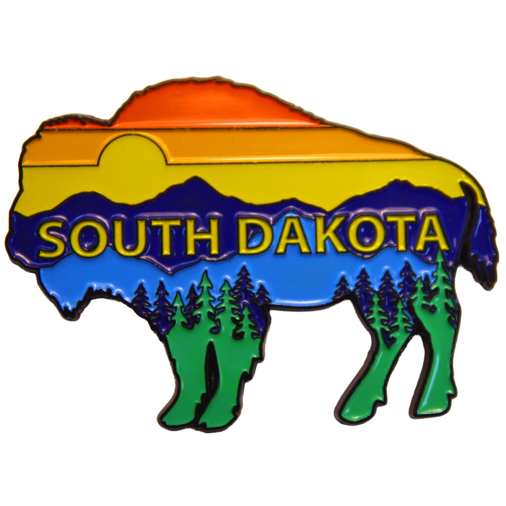 South Dakota Buffalo Scenic Magnet