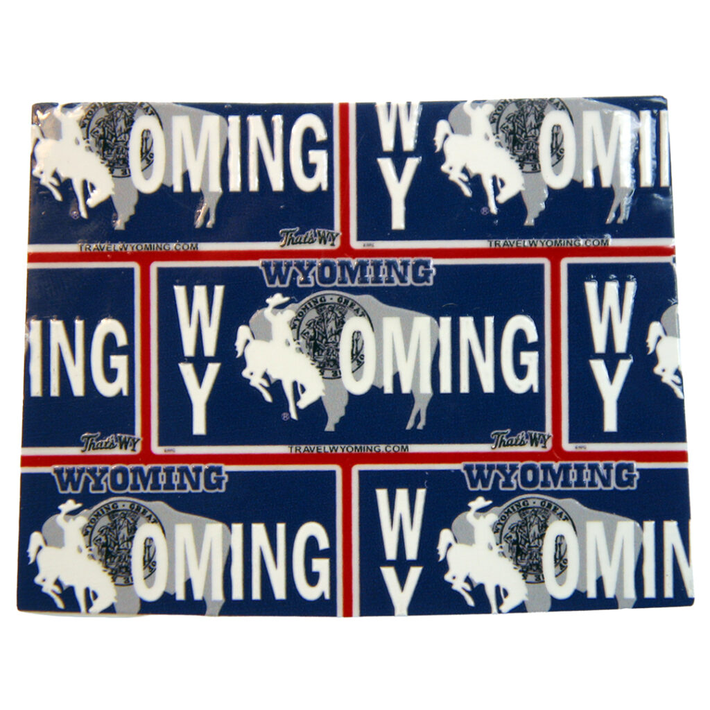 Wyoming Acrylic State Shape Magnet