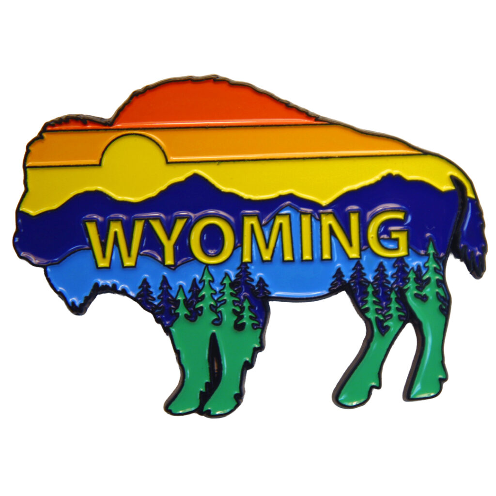 Wyoming Buffalo Scenic Magnet