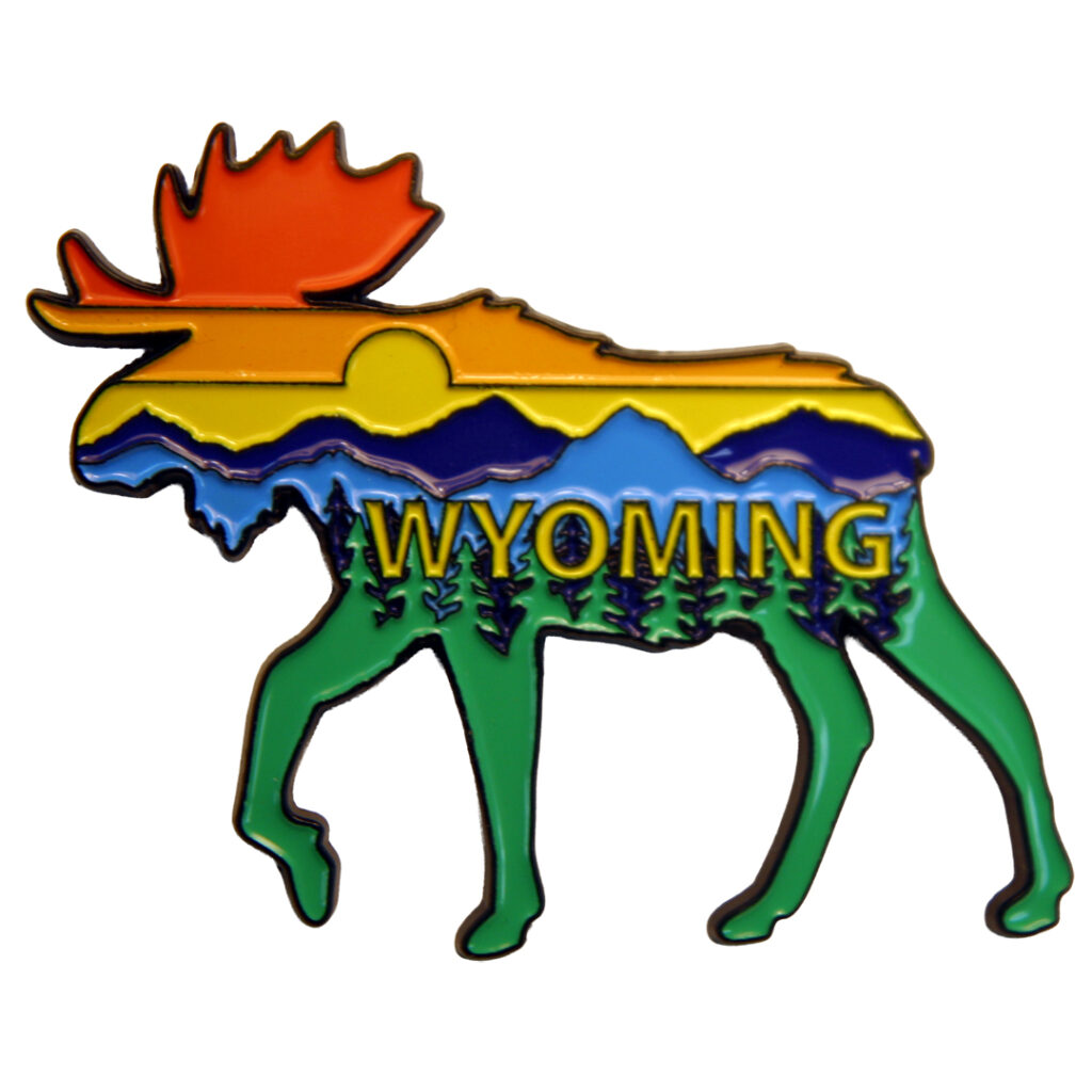 Wyoming Moose Scenic Magnet