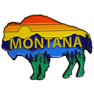 Montana Buffalo Scenic Magnet