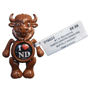North Dakota Dangling Buffalo Magnet