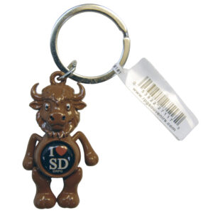 South Dakota Dangling Buffalo Keychain