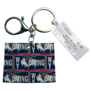 Wyoming State Shape Keychain