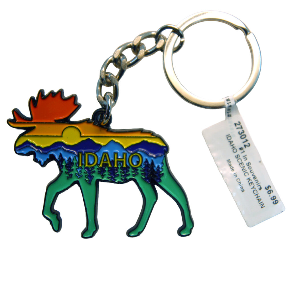 Idaho Moose Scenic Keychain