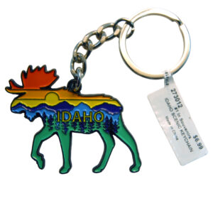 Idaho Moose Scenic Keychain
