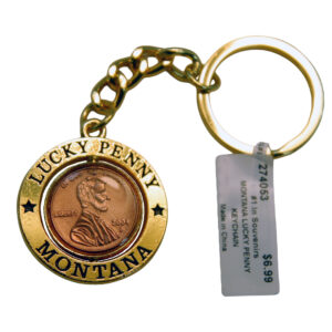 Montana Lucky Penny Spinner Keychain