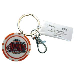 Sturgis Dated Poker Chip Keychain