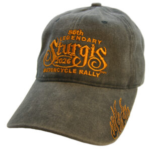 Sturgis SD Dated Washed Black Hat
