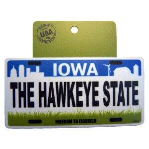 Iowa State License Plate Sticker