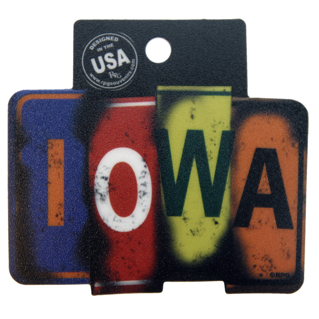 Iowa License Plate Sticker