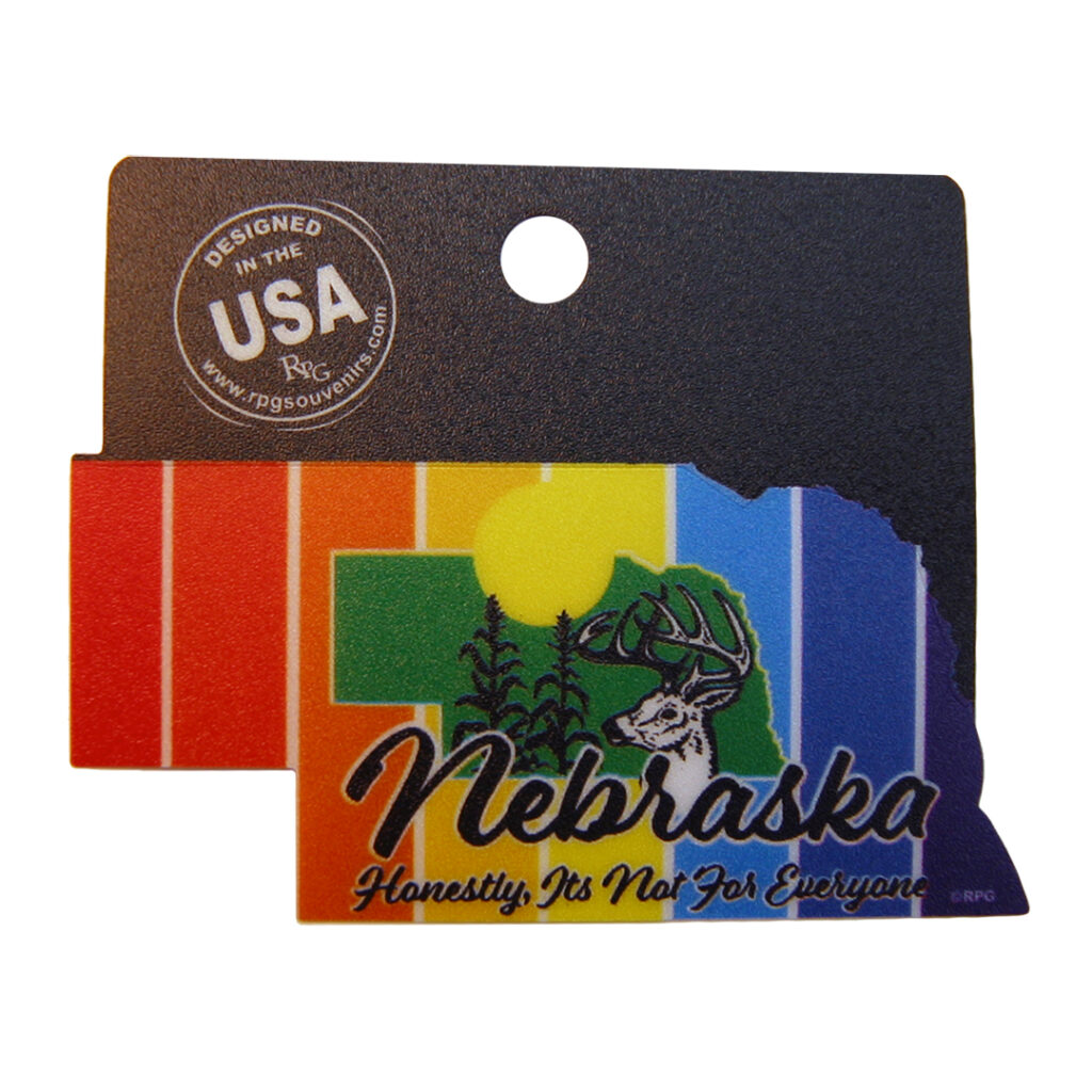 Nebraska State Shape Sticker