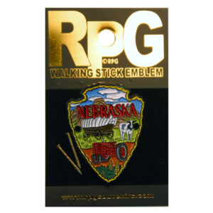 Nebraska Arrowhead Walking Stick Emblem