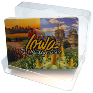 Iowa Acrylic Box Playing Cards